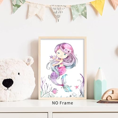 Miniatura 6 de Impresiones artísticas de pared para cuarto de bebé, arte de pared de vida marina, impresiones de animales náuticos del océano, acuarela, pulpo,