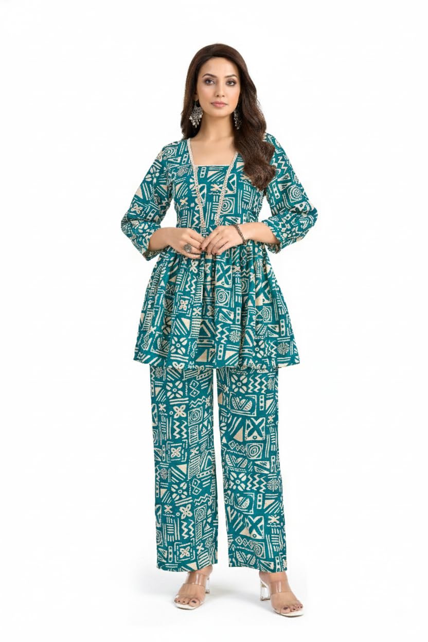 Women’s Designer Co-Ord Set Perfect With Matching Top And Bottom For Festive, Casual, Office, Wedding & Party Outfit-image-34