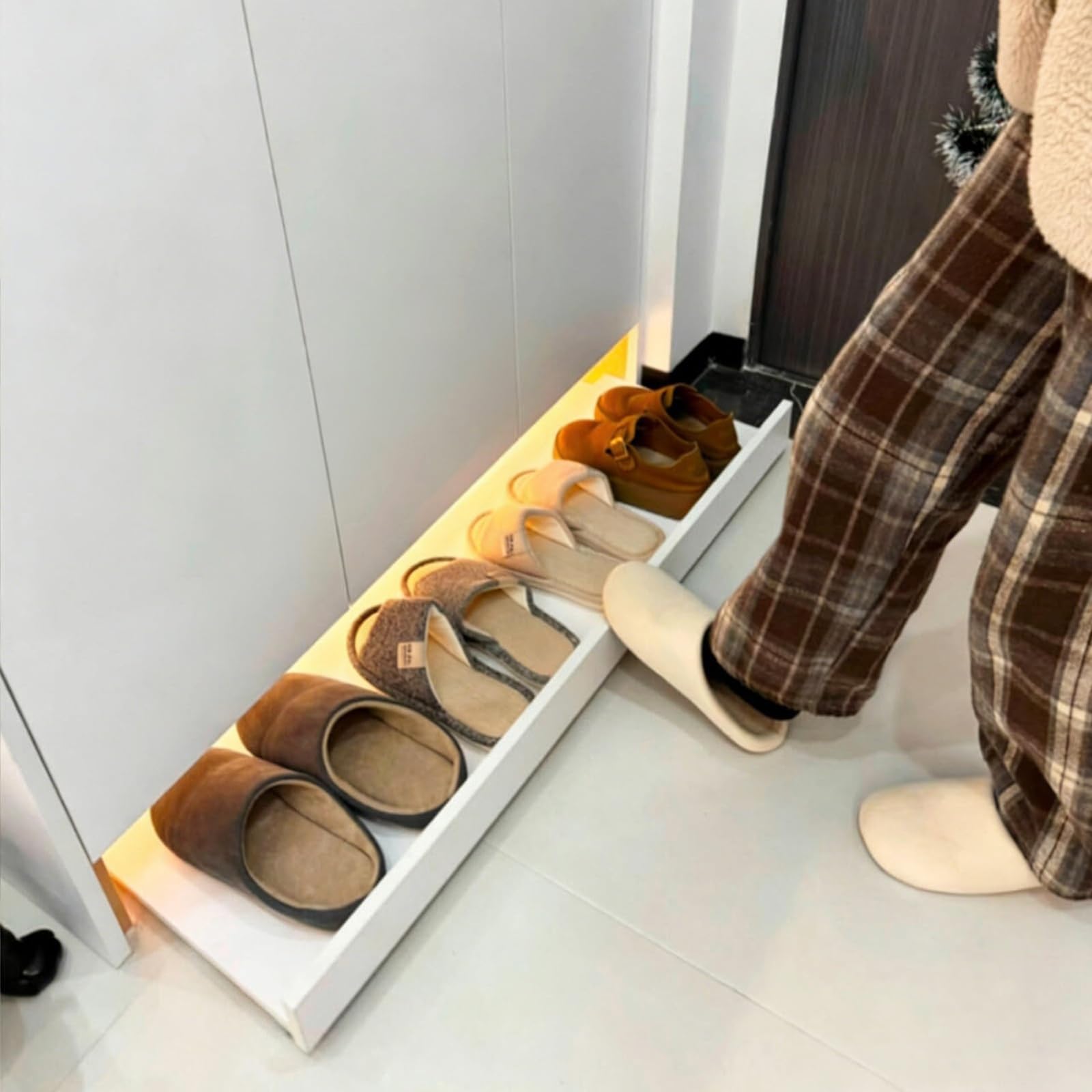 Cassetto Scarpe Push per Mobile Estraibile Senza Mani