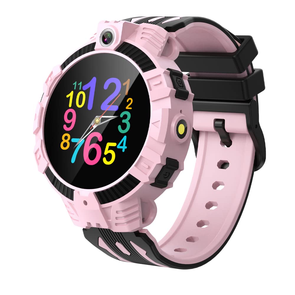 Kids Smart Watch for Boys Girls - Kids Smartwatch with Camera Games Pedometer Video/Music Player Flashlights Calculator Alarm Clock Children Touch Screen Toy Smart Watch for Kids (Pink)