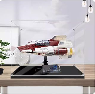Acrylic Clear Display Case Box for Lego 75275 Fighter Aircraft，Building Block Collectibles Transparent Showcase Dust Proof Storage Box Display Box(Only Case, No Model) (2mm)