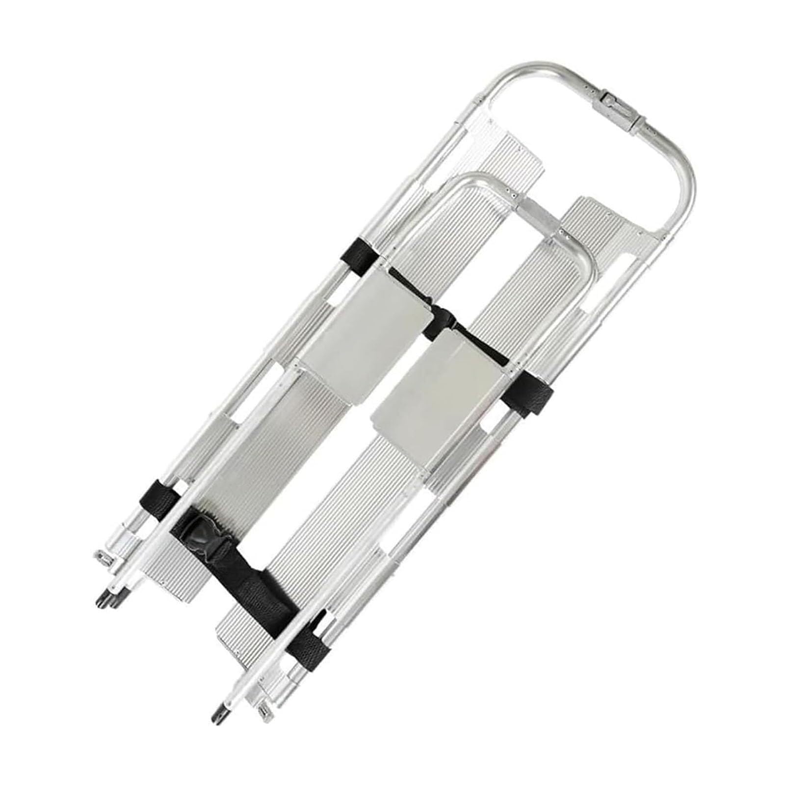Camilla Tipo Pala de aleación de aluminio, Camilla plegable portátil, Camilla Ajustable y desmontable, Camilla médica de rescate de emergencia, para pacientes RES, Silver