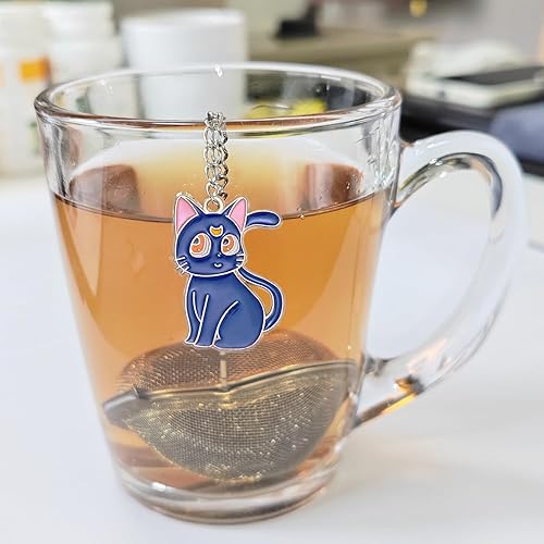 Miniatura 4 de Infusor de té suelto de 2 piezas, colador de té suelto en forma de corazón, infusor de té de hojas sueltas, infusor de té, bola de té, lindo juego