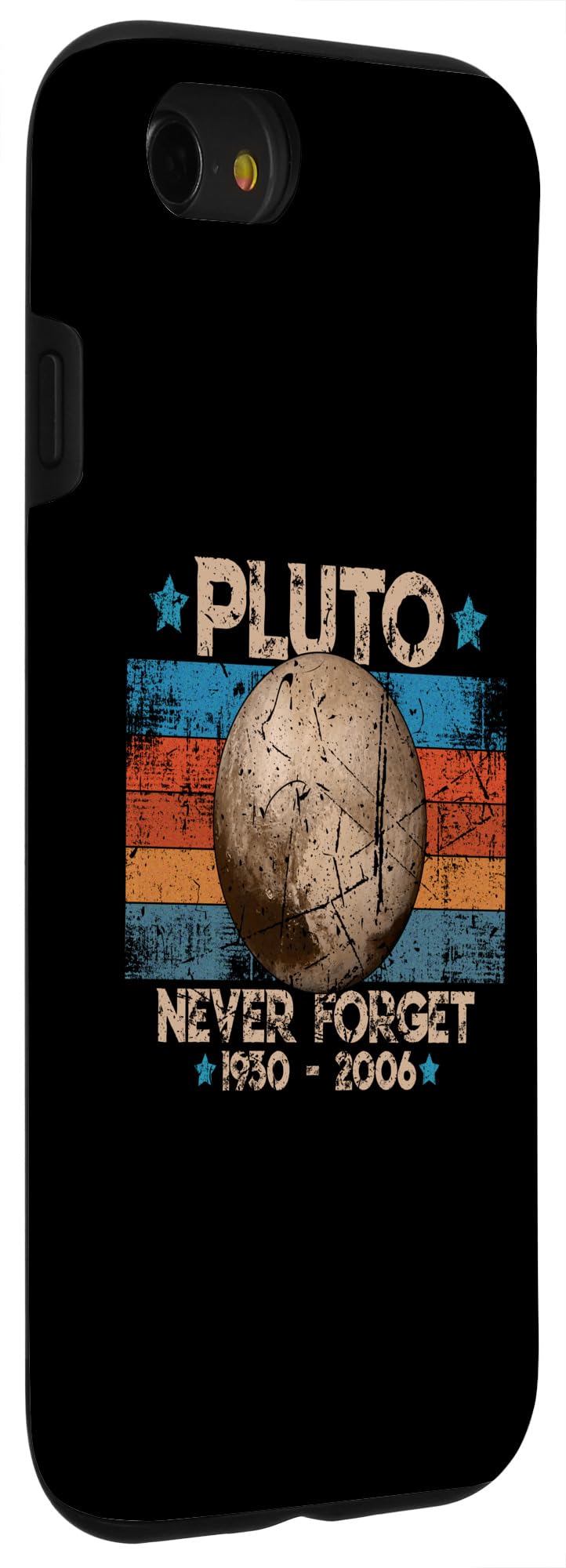 iPhone SE (2020) / 7 / 8 Retro Vintage Never Forget Pluto - Nerdy Astronomy Geek Case - Image 3