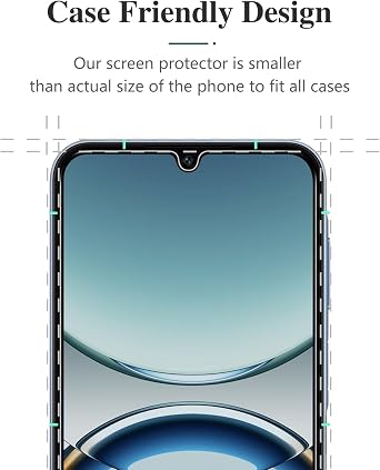 Pokolan 2+2 Stück Sichtschutz für Samsung Galaxy A15 5G Panzer Schutz Glas