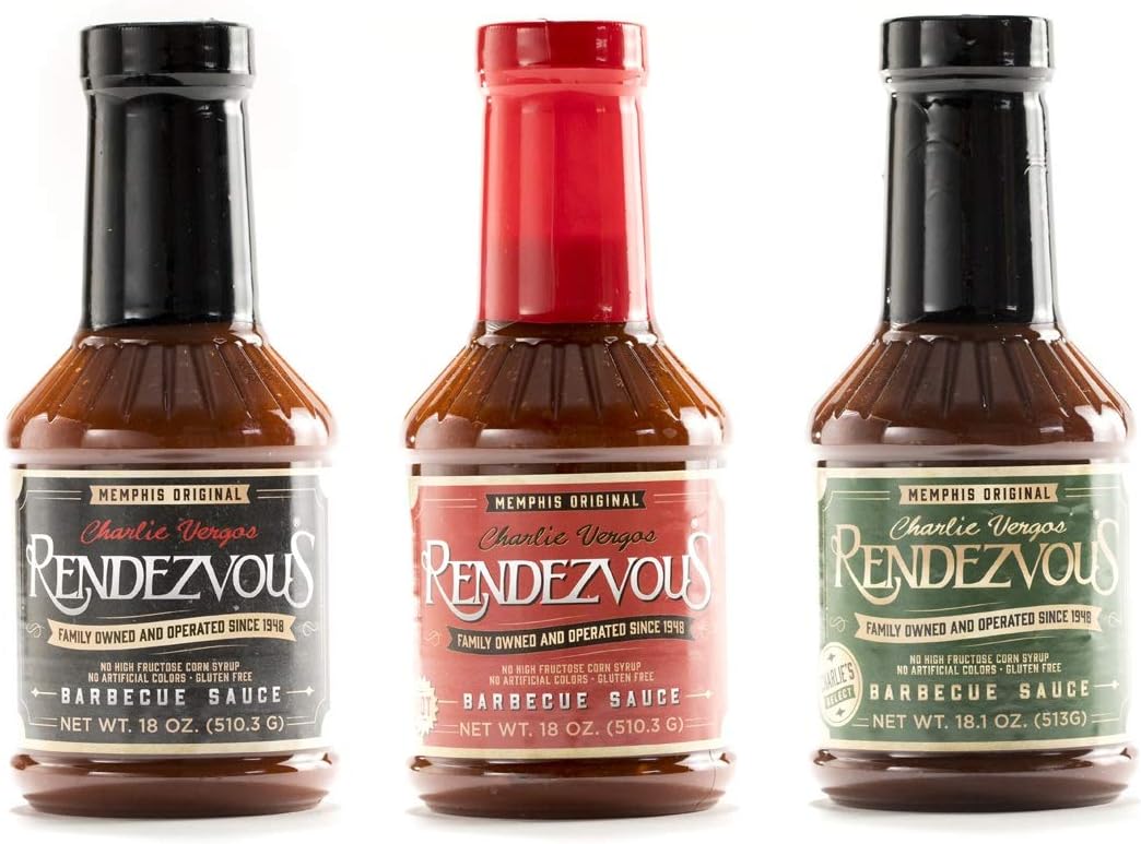 Charlie Vergos Rendezvous(Memphis) BBQ Sauce Variety Pack