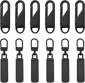 Reißverschluss-Anhänger Aus Gummi – Schwarzer Zipper-Ersatz Für Jacken & Rucksäcke