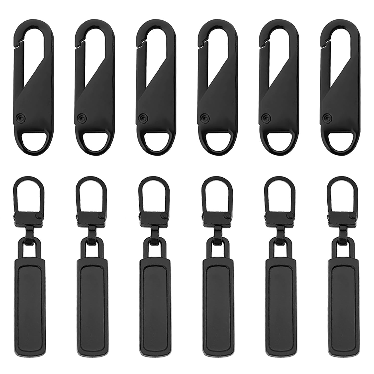 12 Pezzi Cursori Per Cerniere Metalliche - Ganci Di Ricambio Per Valigie, Cappotti E Borse - Foto 3