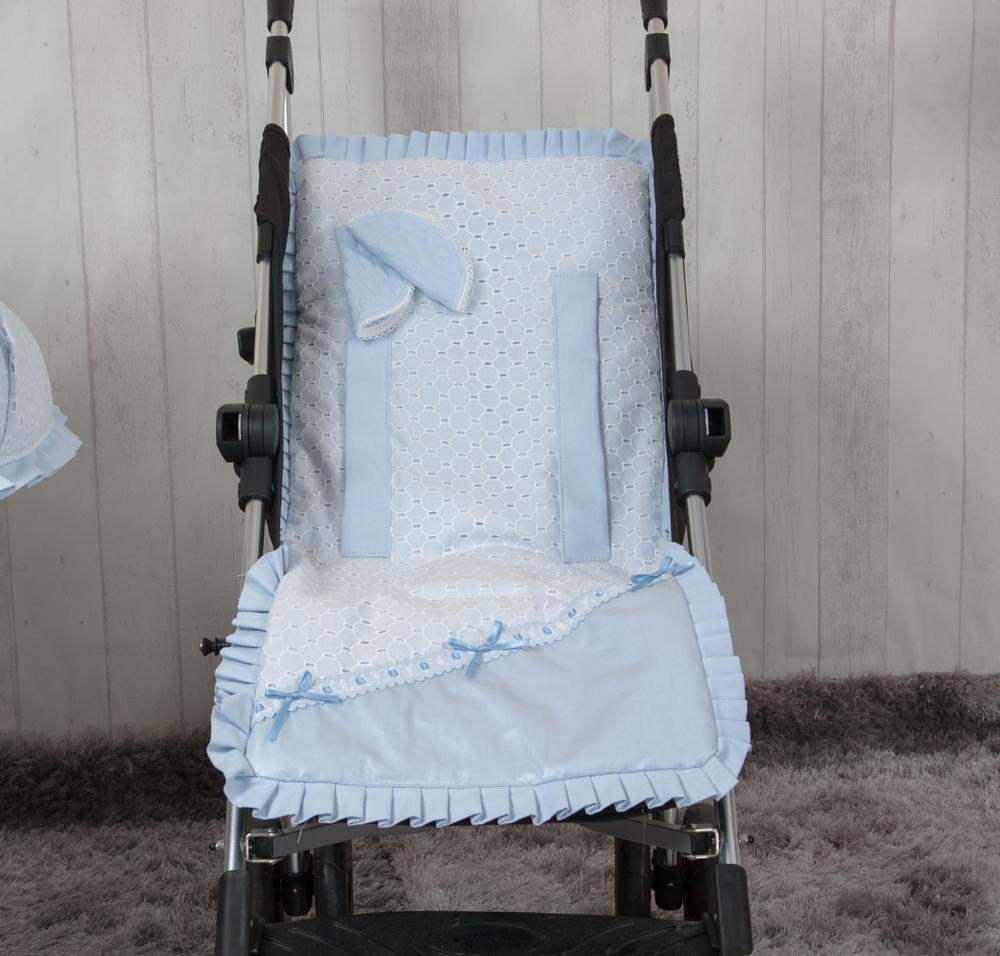 Babyline Love - Colchoneta ligera para silla de paseo, color azul