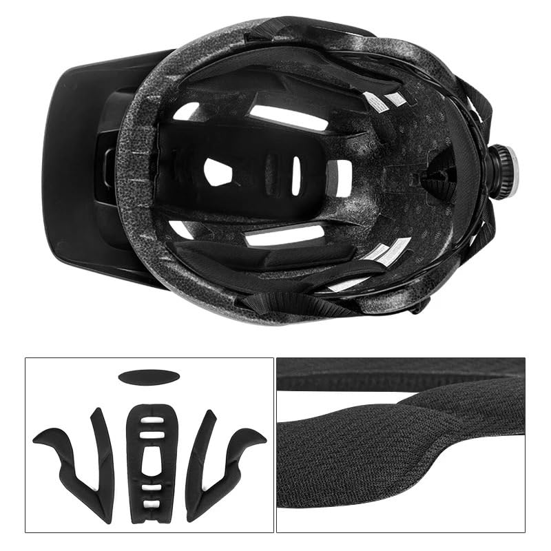 Casque vélo mixte pour VTT et cyclisme sur route modèle ajustable noir