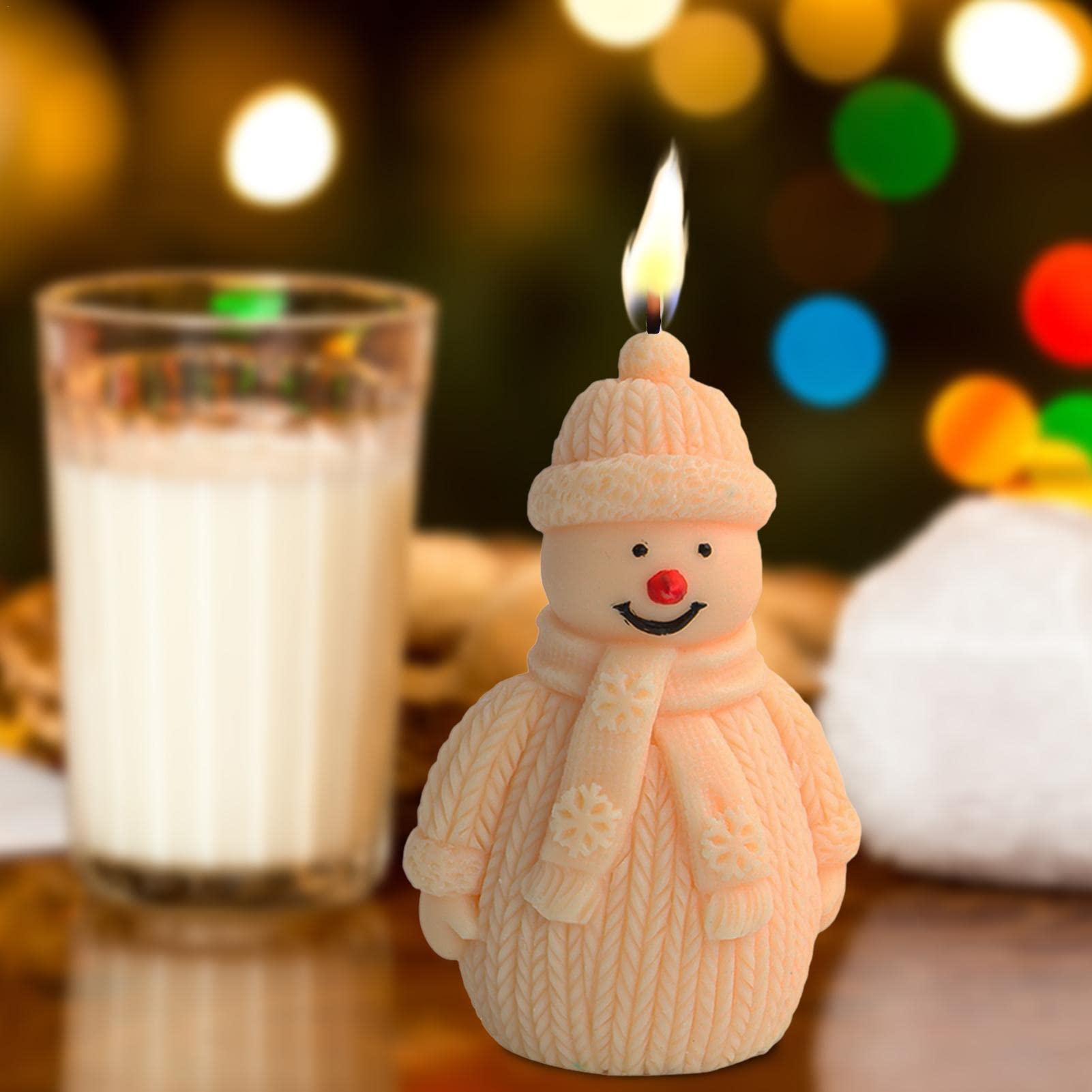 Stampo In Silicone Per Sapone E Resina A Forma Di Pupazzo Di Neve - Flessibile E Antiaderente Per Creare Ciondoli, Candele, Deodoranti Auto E Accessori Fai Da Te - Idea Regalo Creativa