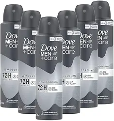 Kit 6 Desodorantes Dove Men+care Antitranspirante Aerossol Sem Perfume 150ml