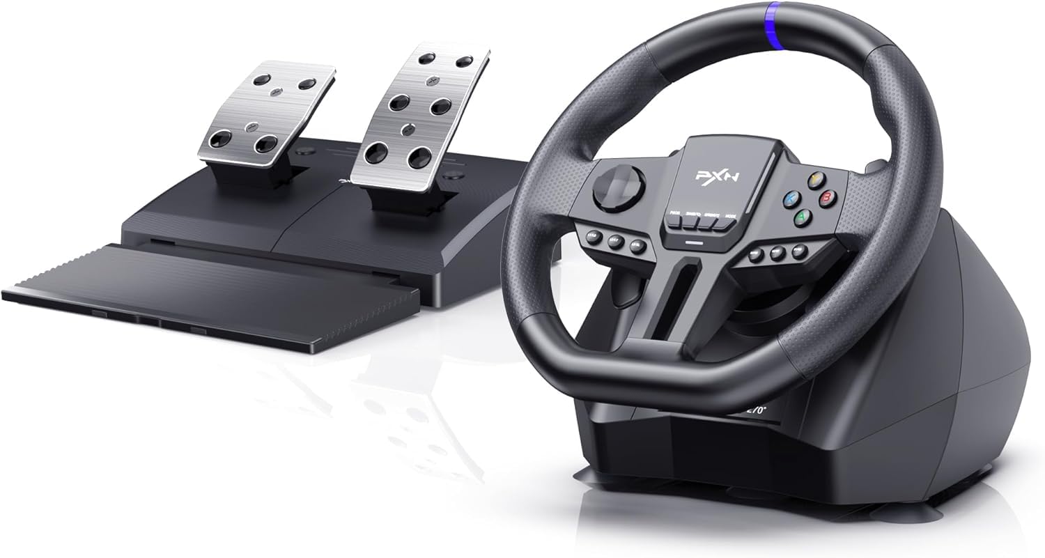 Y093☆PXN V900 PCレーシングホイール☆ PXN PC Racing Wheel, V900 GEN2 Universal Usb Car Sim 270/900