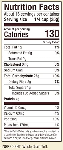 Miniatura 4 de Harina de Teff Bob's Red Mill, 25 Libras