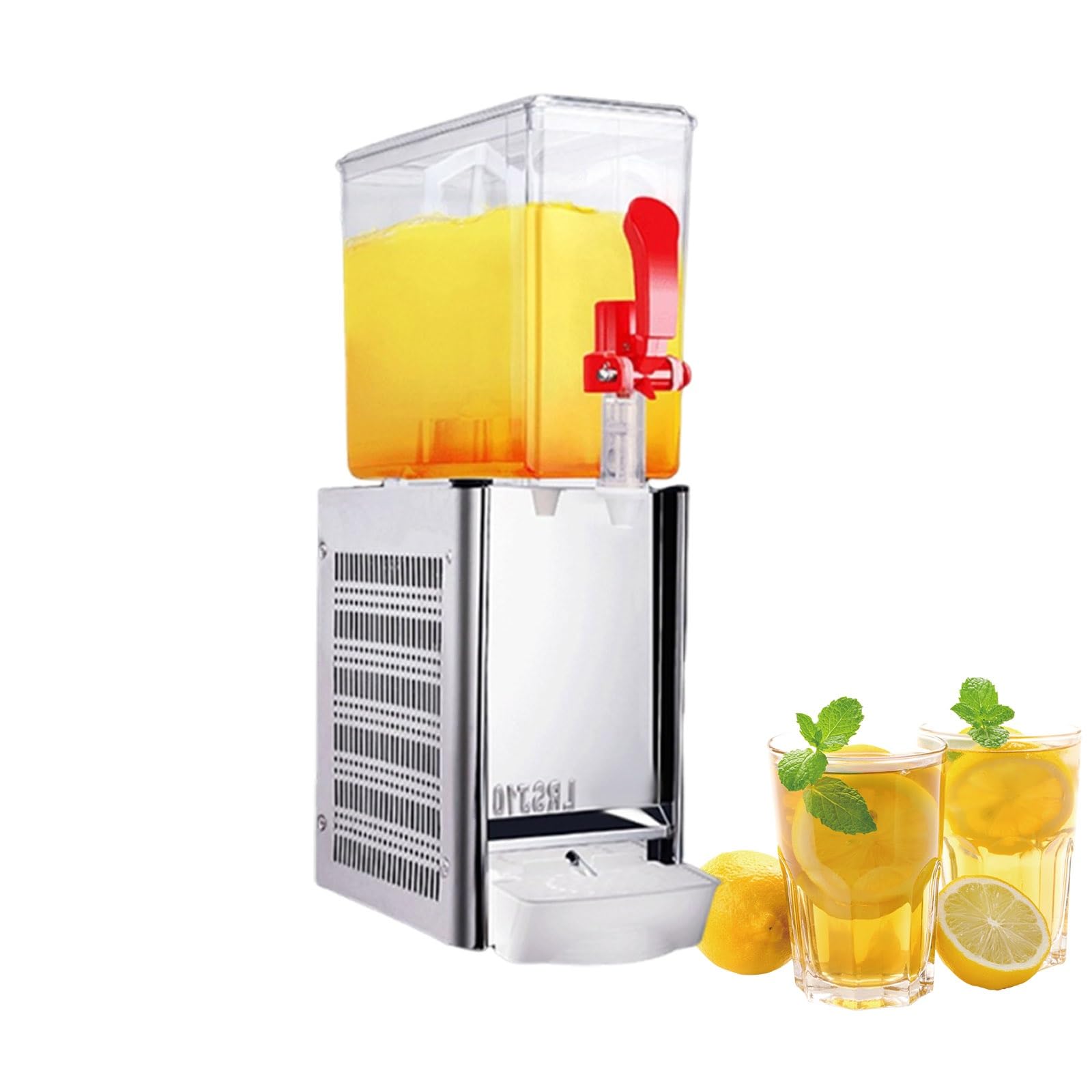 Distributore Di Succhi Di Frutta Commerciale E Macchina Di Succhi Commerciale, Distributore Doppio Serbatoio 20l per Bar, Caffetterie E Eventi Di Catering(10L)