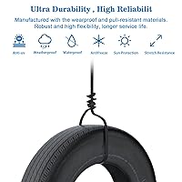 Vista 7 de Cable Ethernet Cat 8 de 30 pies, cable de internet de red LAN de alta velocidad para exteriores e interiores de servicio pesado, cable de parcheo