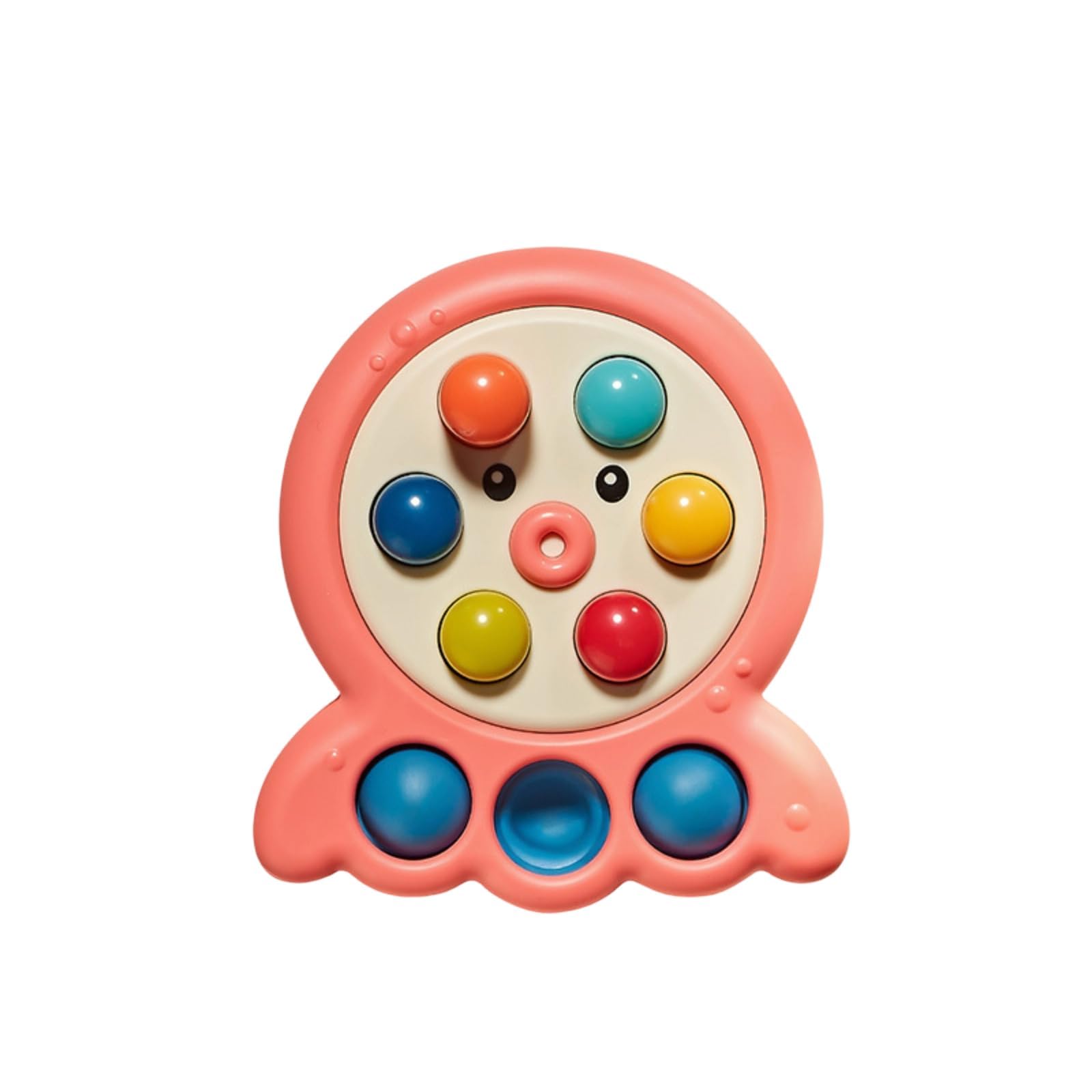 Octopus Pop Fidget Toy, Colorful Press & Pop Sensory Toy, Stress Relief Bubble Popper for Toddlers & Kids, Early Educational Fine Motor Skills Toy, Cute Octopus Fidget Toy for Boys Girls