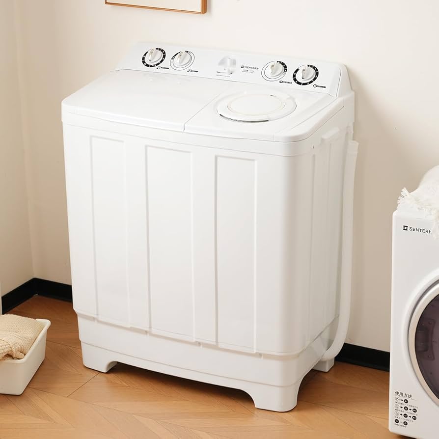 Amazon | Simpolu 二槽式洗濯機 洗濯槽10kg/脱水槽6kg 2槽式洗濯