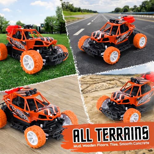 Image of Zest 4 Toyz Remote Control Car Toy for Kids Adults | Off-Road Monster Truck Climbing Racing Car | Mist Spray Effect | Drift RC Car | Rechargeable | USB Cable | LED Lights | Birthday Gift