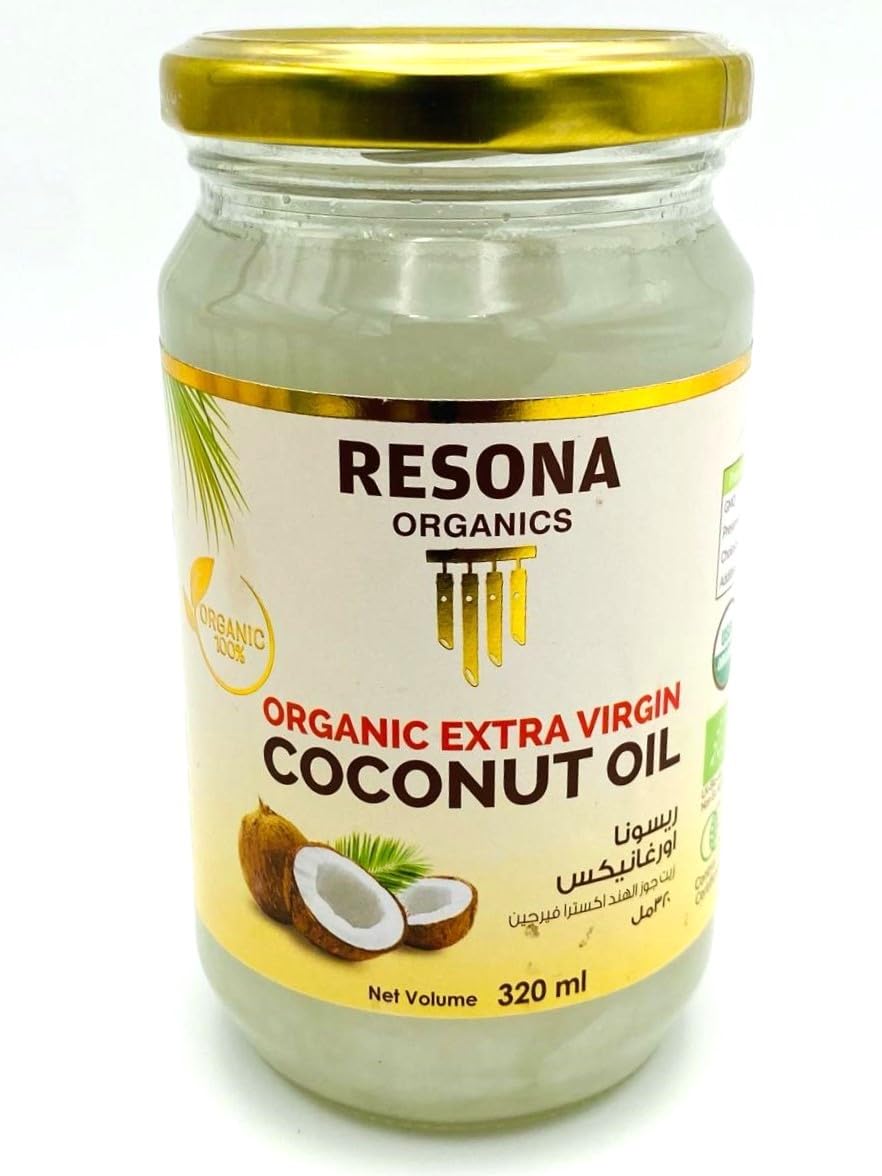 ResonaOrganic Extra Virgin Coconut Oil 320 ml Glass Jar