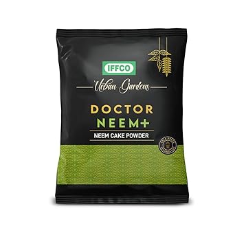 IFFCO Urban Gardens - Neem Khali 900 gm - Pure Neem Cake Powder Extracted Through Cold Press Technology - Higher Azadirachtin & Neem Oil Content - Suitable for All Plants - image, photos