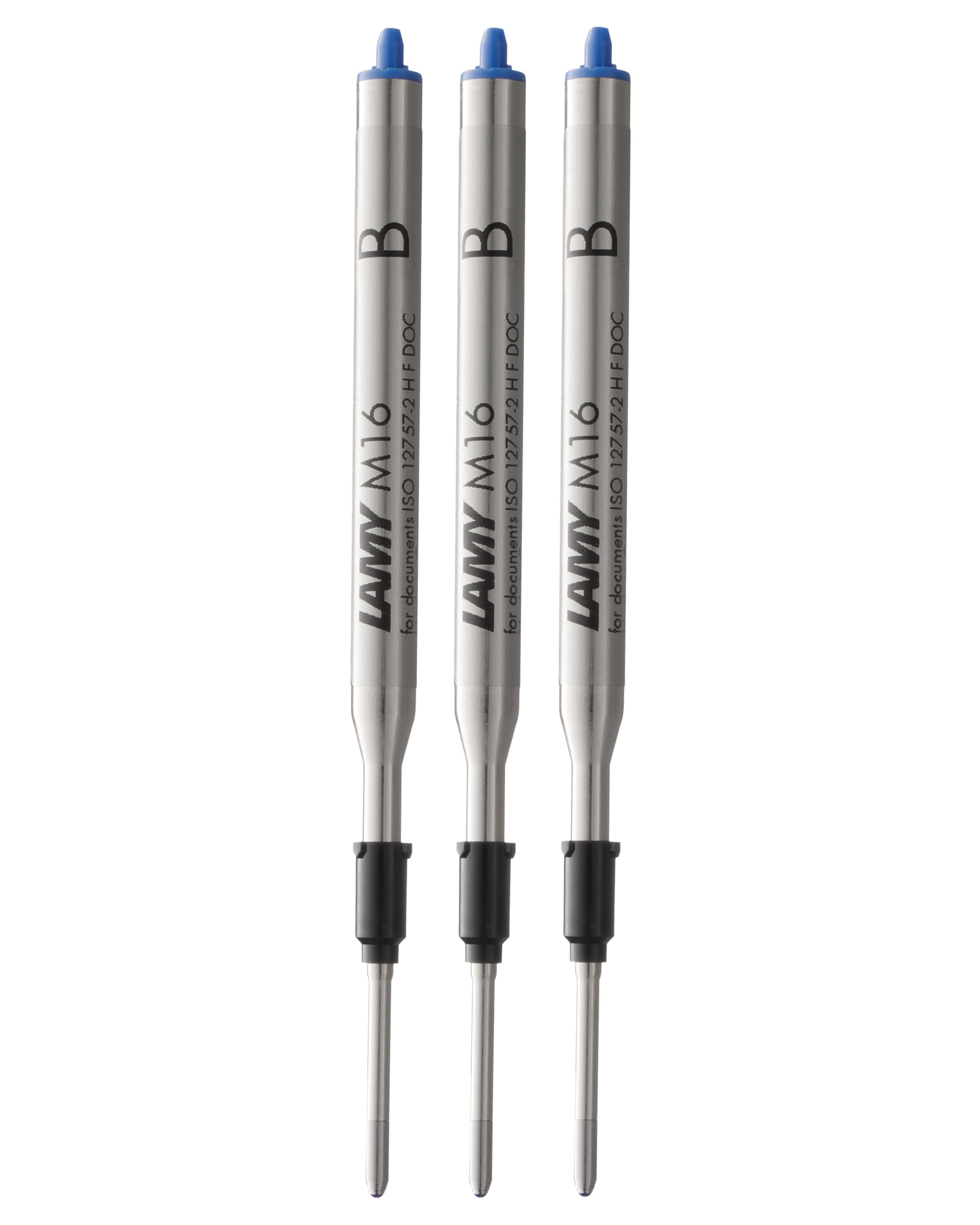 Lamy M16 ricarica per penna a sfera ad alta capacità in metallo – Ricambio originale per tutte le penne a sfera Indelebile – Tratto fine, inchiostro nero