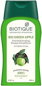 Biotique Bio Green Apple Fresh Daily Purifying Shampoo And Conditioner, 200ml