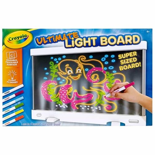 Ultimate Light Board - Just Draw Your Masterpiece Directly On to The Glow Pad Surface and Turn It On - Then Make It Shine with 3 Fun Light Effects.