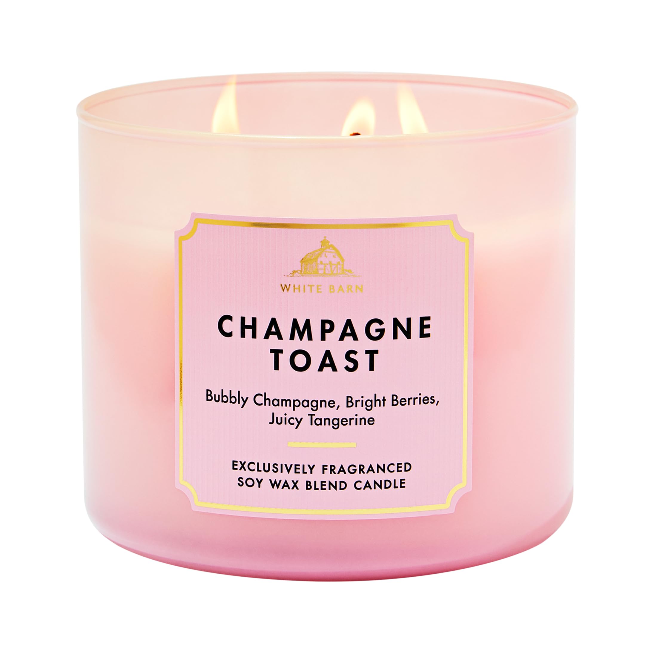 Bath & Body Works Vela perfumada de 3 mechas Champagne Toast, 411 g