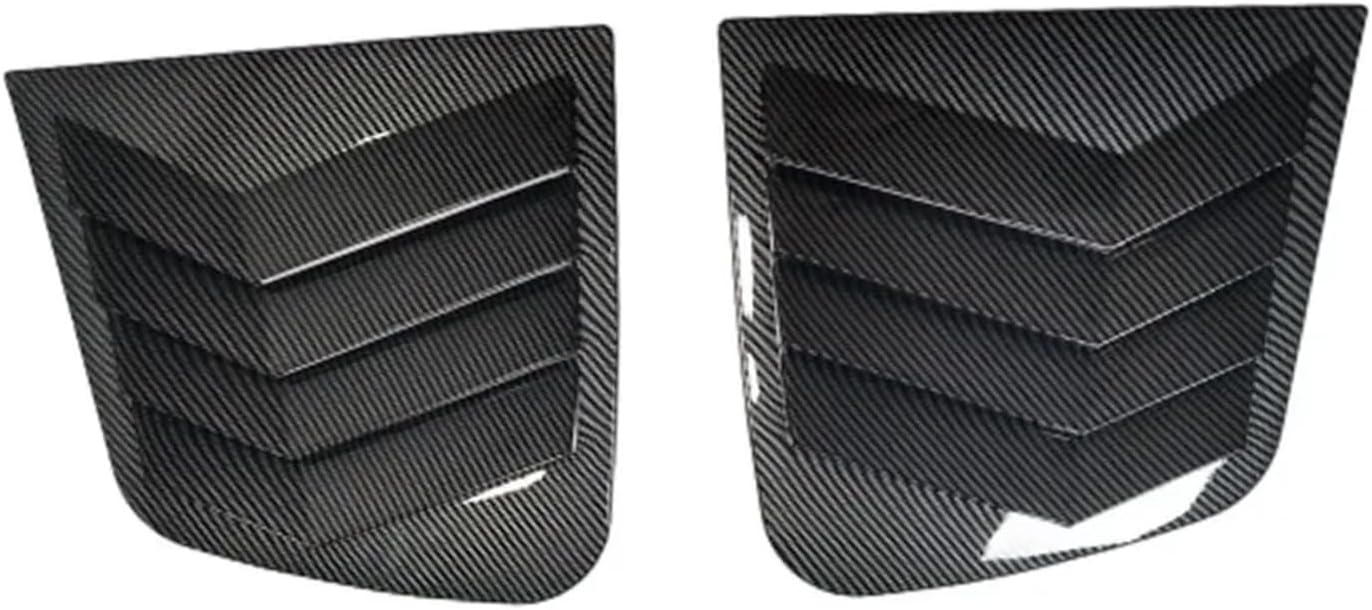 for Kia Sportage KX5 2016-2019 Car Rear Louver Window Side Shutter Cover Trim Sticker Vent Scoop ABS Carbon Fiber Accessories(Carbon)