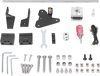 Dual Z Axis Upgrade Kit, 3D Printer Slide Platform Printer Bed Upgrade Kit Auto Bed Leveling Kit with T8 Screw Bearing Guides for 3D Printer