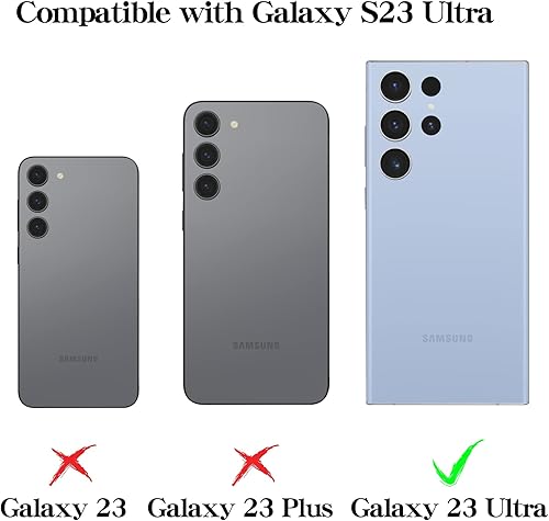 Miniatura 10 de Paquete de 5+5 protectores de lente de cámara compatibles con Samsung Galaxy S23 Ultra, fácil instalación y vidrio templado de lente