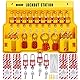 VEVOR Lockout Tagout Kit 58 Stk. Trennschalterschloss, Hasps Tags und Sicherheits Aufbewahrungstasche für Vorhängeschlösser für Lock and Tag Produkte und elektrische Sicherheitsausrüstung