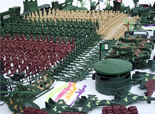 image for 610pcs 5CM Nostalgic Military Soldier Figure Playset Kids Toys, Green 