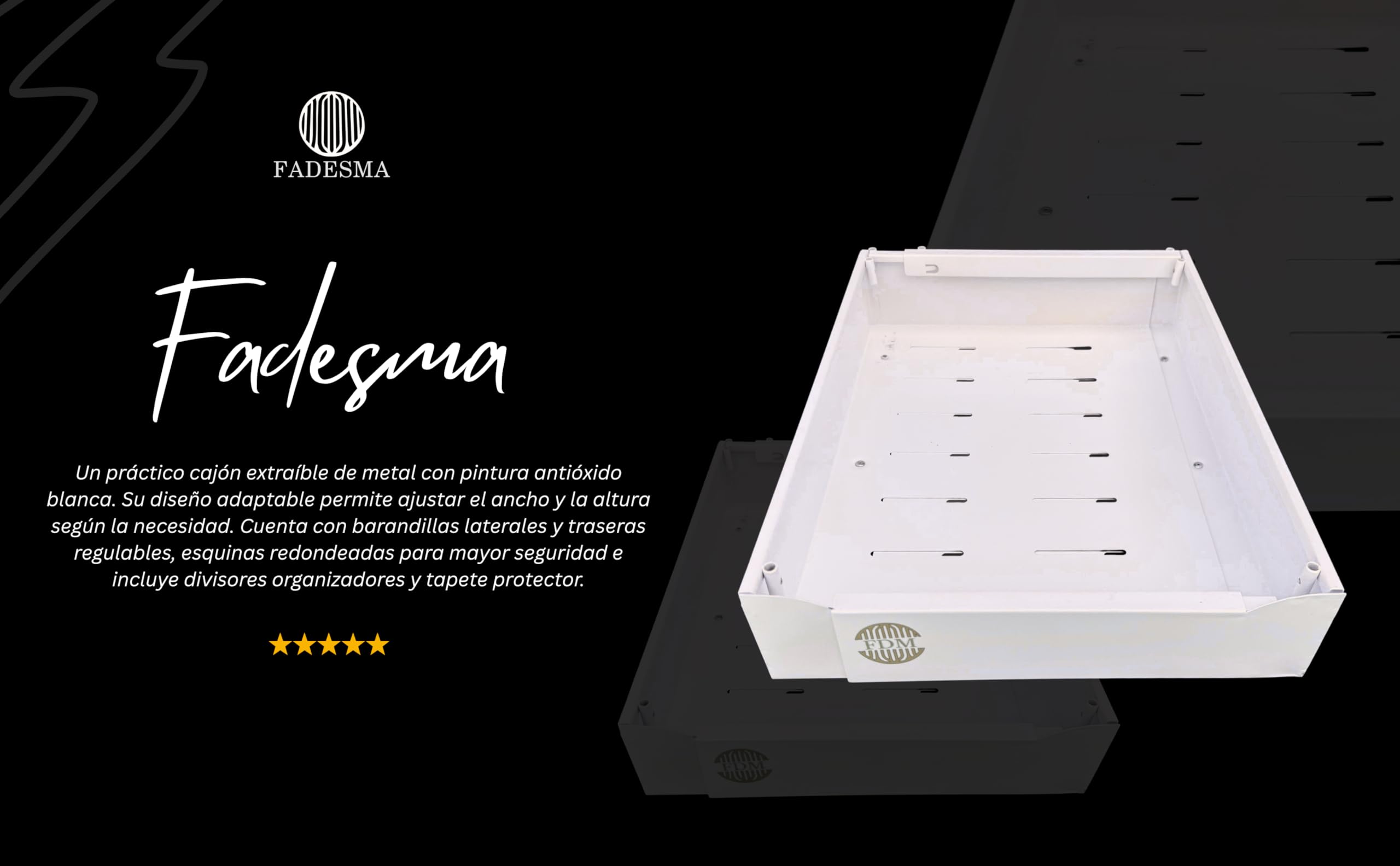 Pack de 2 bandejas extraibles para armarios cocina, cajón extraible extensible con separadores metálicos y rollo protector, más espacio y orden
