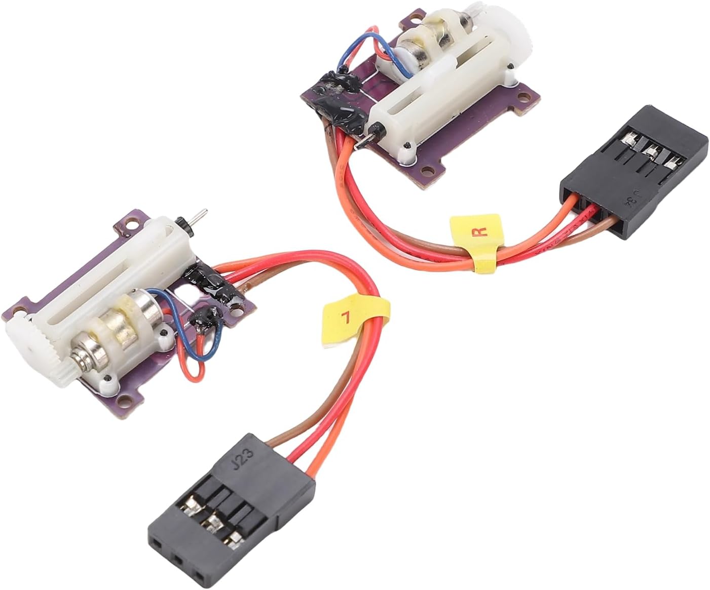SUNGOOYUE 1 Pair Linear Digital Servo Micro, Fixed Wing Aircraft Linear Servo Tiny Linear Digital Servos for Fixed Wing Drones RC Plane with JR Connector ABS Material 10mm Working Stroke