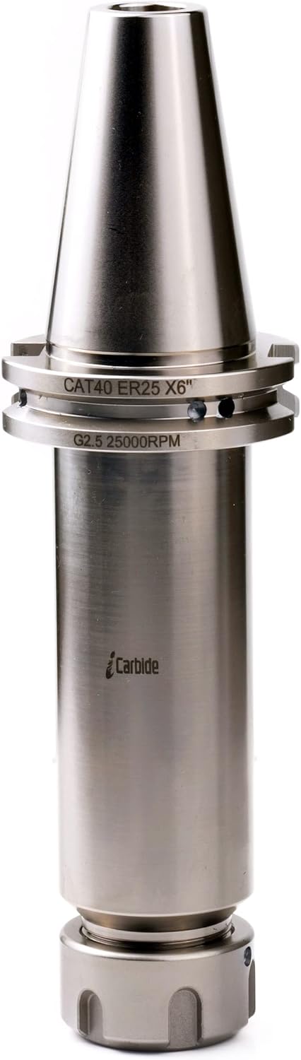 HIGH PRECISION. CAT40 ER25M 6''L ER COLLET CHUCK TOOL HOLDER 2.5'' GAGE LINE (USA) BALANCED TO 25,000RPM under ISO1940