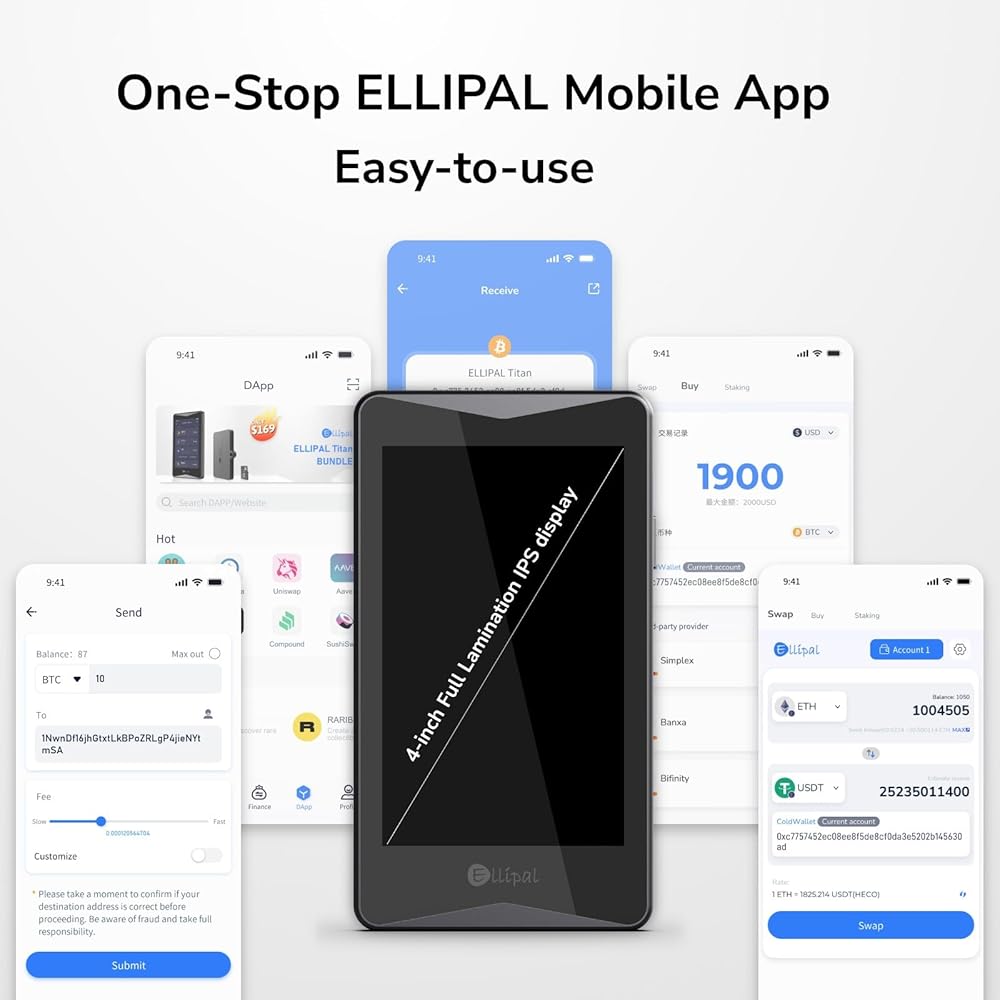 ELLIPAL Titan 2.0 Crypto Cold Wallet, 100% Offline, Bangladesh | Ubuy