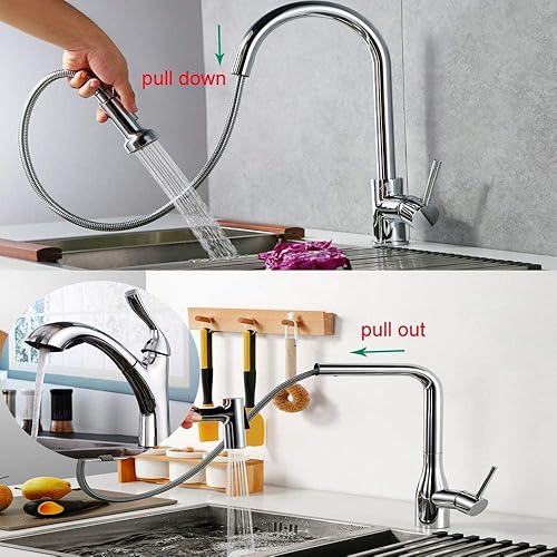 Miniatura 5 de ABTIABGY Manguera de repuesto extraíble para grifo de cocina, piezas de grifo de fregadero extraíble, manguera de grifo para grifo de lavabo, G12