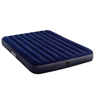 Intex Colchón hinchable Dura-Beam, Cama de aire inflable para camping Color Azul, acampada