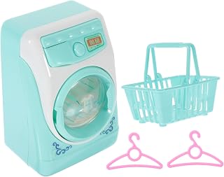 Milisten 1juego Lavadora De Juguete y Luz De Imitación Educativo Accesorio Sin Batería Color Verde