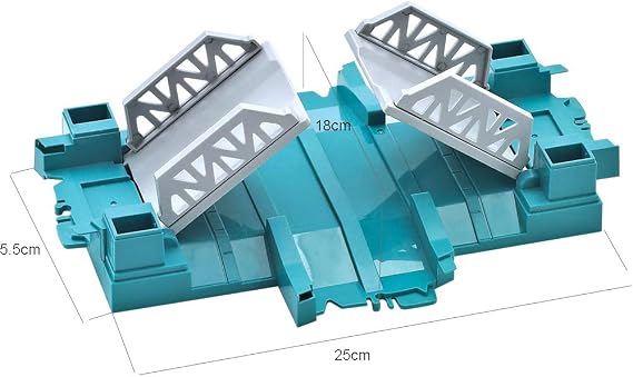 Toy Track Accessory Combination Replacement Only, Tunnel,Intersaction Bridge, Y Cross and Rotation Disk Tracks Cars Accessories