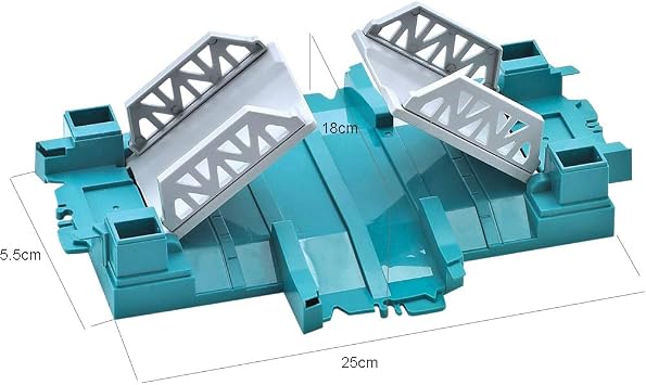 Toy Track Accessory Combination Replacement Only, Tunnel,Intersaction Bridge, Y Cross and Rotation Disk Tracks Cars Accessories