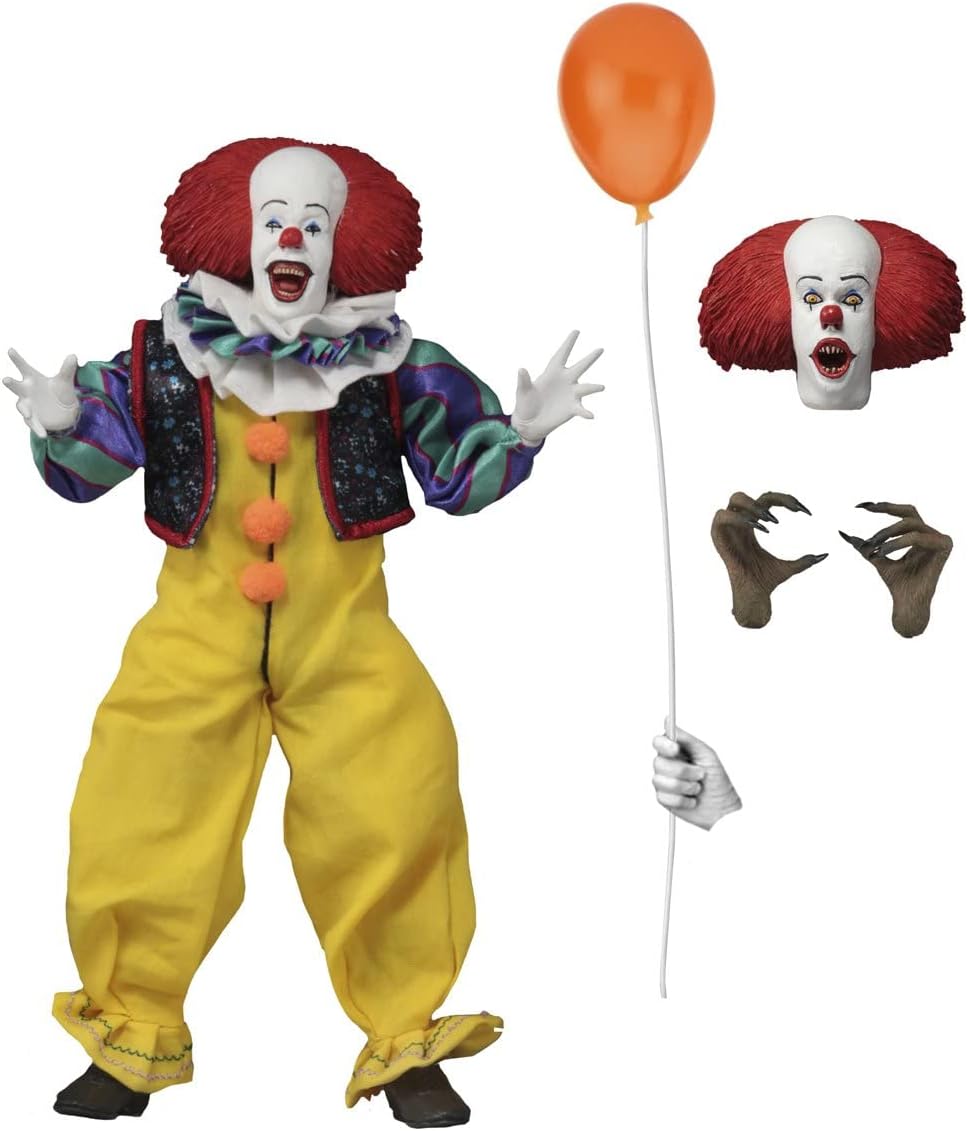 NECA IT 1990 Pennywise 8 Inch Clothed Action Figure