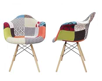 イームズ　シェルチェア/パッチワーク イームズチェア シェルチェア ダイニングチェア パッチワーク