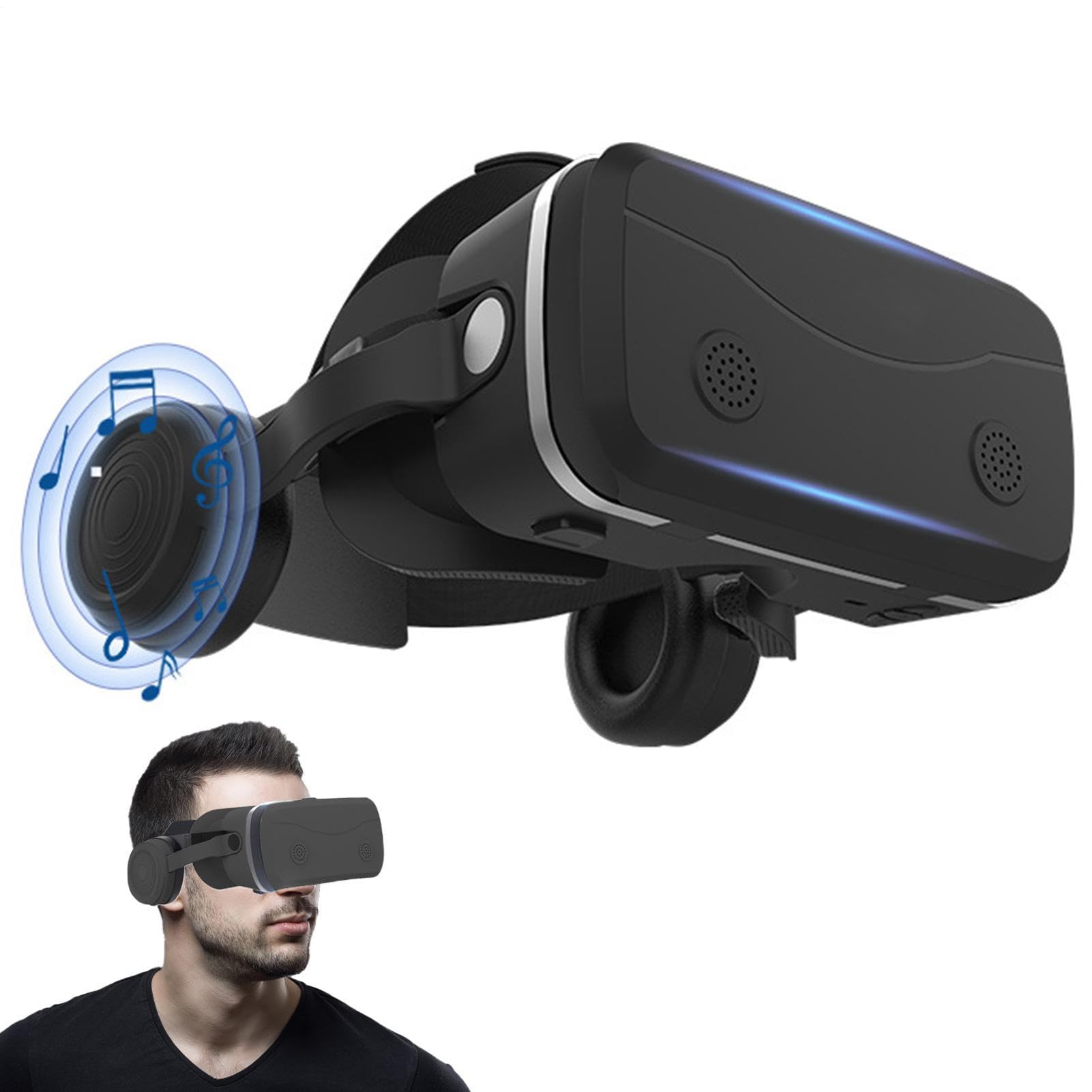 Cuffie per realtà virtuale 3D, occhiali per cuffie | Cuffie per realtà | virtuale per realtà virtuale - compatibili con smartphone e altri dispositivi mobili