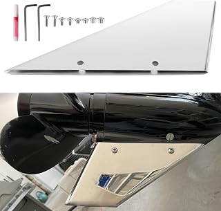 35-SS645 Marine-Grade Stainless Steel Skeg Guard Safe-Skeg Protector Fit for Suzuki 150-225 HP 2&4 Stroke, for Yamaha 115-350 HP 2&4 Stroke, for Mercury, Marine Engines Inboard Skeg Protection