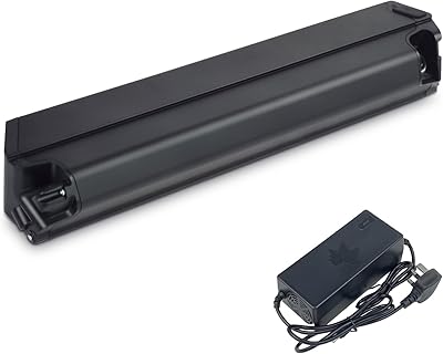 Reention Dorado Electric Bike Battery 48V 13Ah 17.5Ah Fit ForGIO Magnum i6 NCM Shengmilo MX03 Pedego Element EBike Batteries with Charger and Base Lock (48v17.5Ah-458mm)