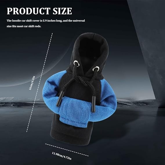 Universal Gear Shift Cover - 4.76Inch Funny Shifter Hoodie, Car Shifter Stick Protector Decoration for Most Car Gear Shift Levers