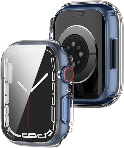 Miniatura 2 de Protector de pantalla para Apple Watch Series 8 de 1.772 pulgadasSeries 7 de 1.772 pulgadas, carcasa rígida de policarbonato para accesorios Apple